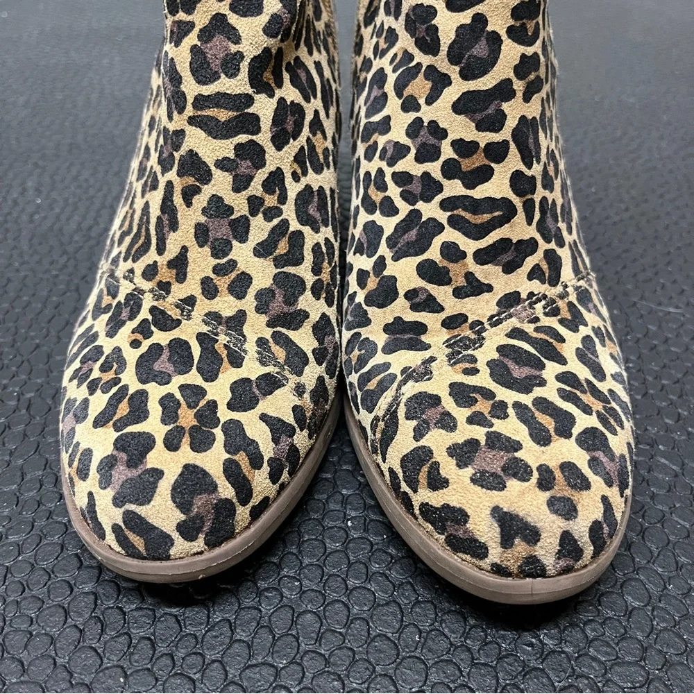 Toms Leopard print Sadie wedge boot, size 8.5, EUC - Picture 6 of 10